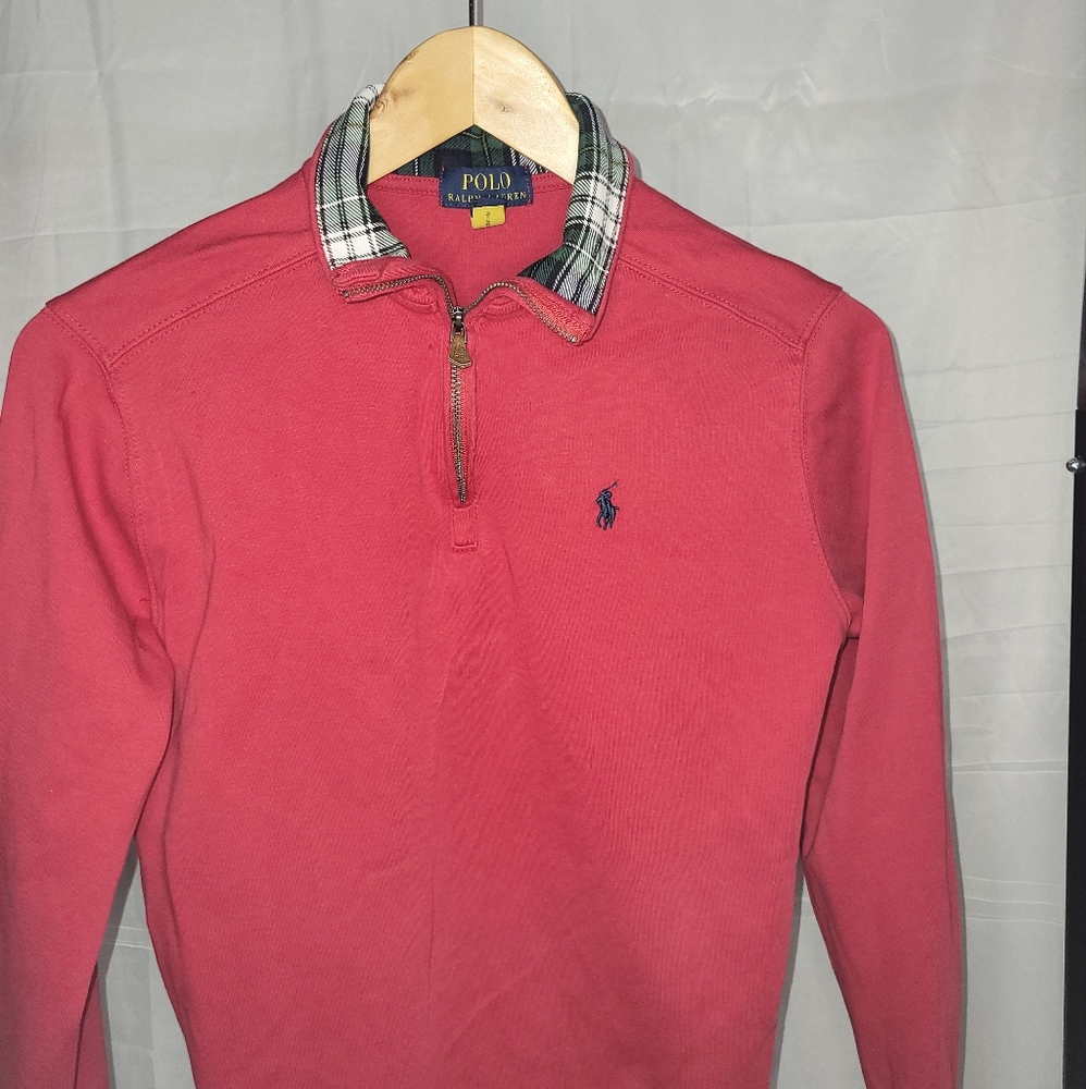 Boys cotton polo sweater size large. (Worn)